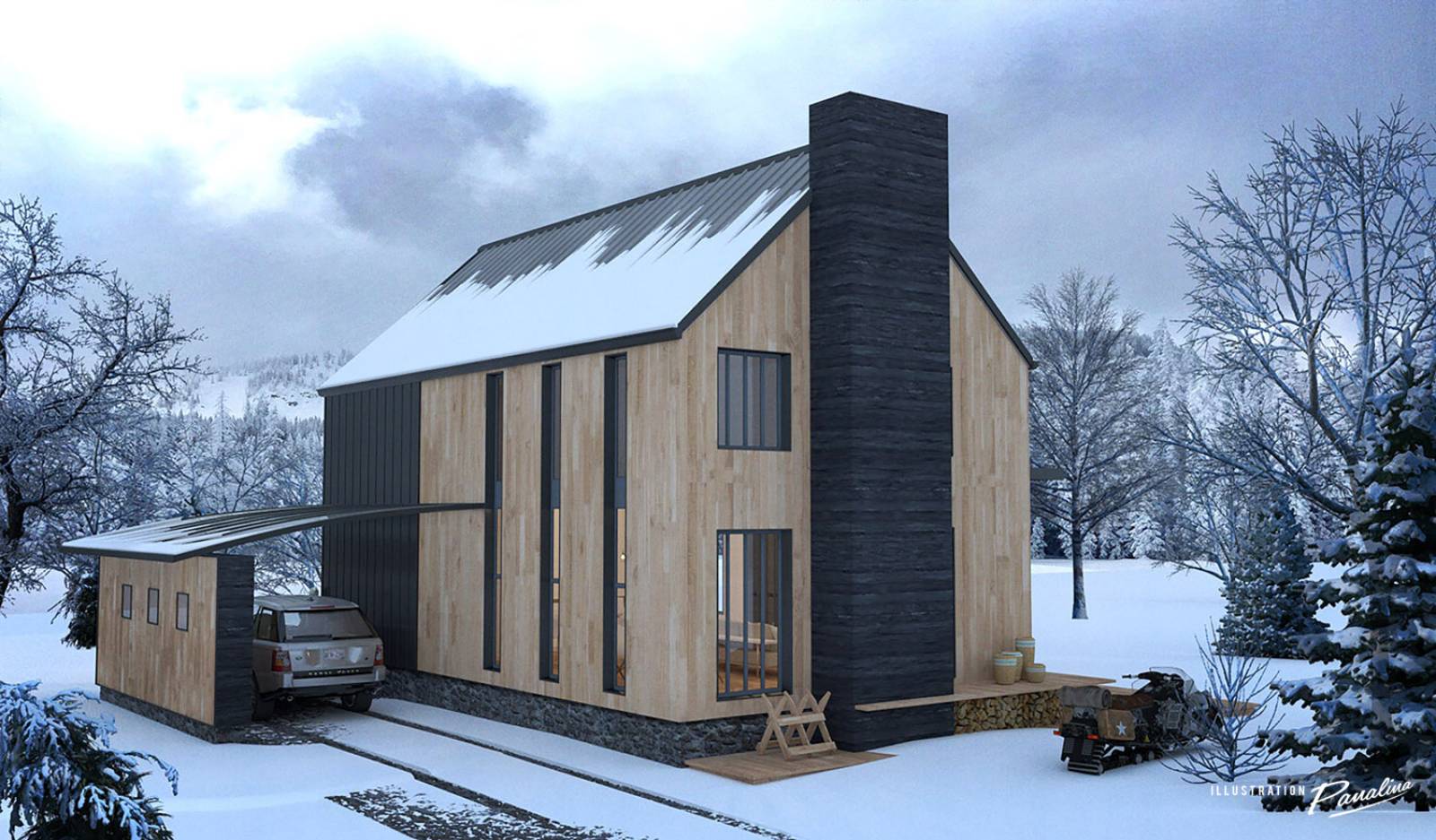 devis gratuit et rapide pour réaliser des illustrations photoréalistes de maison pour des architectes à Bordeaux, en Gironde