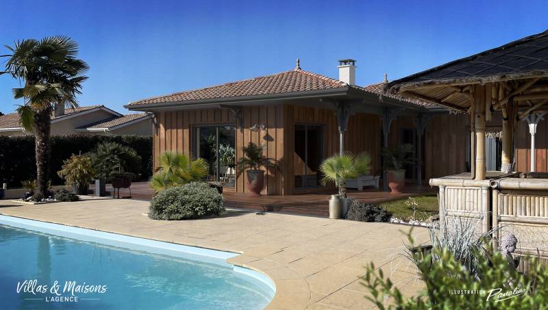 images 3D pour villa à Arès, proche Andernos